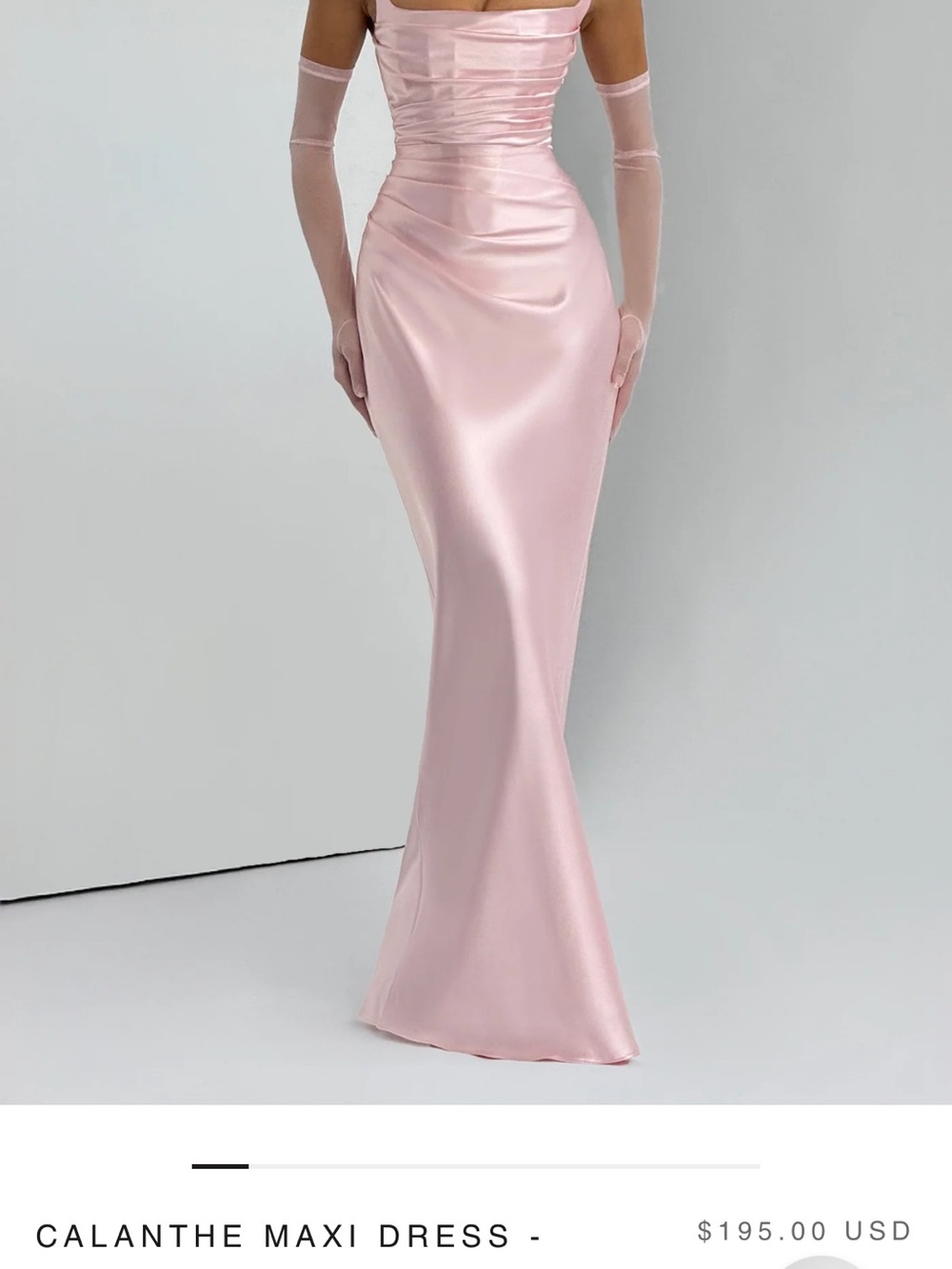 Calanthe Pink Satin Maxi Skirt